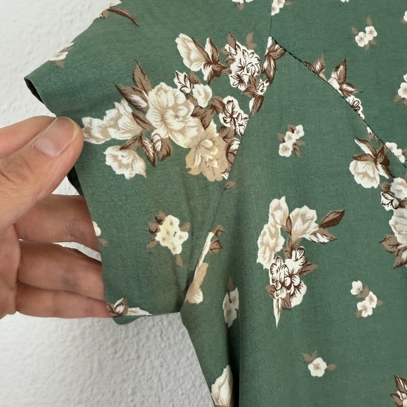 Vintage Rampage 80s Maxi Dress Floral FLAWS - Picture 4 of 7